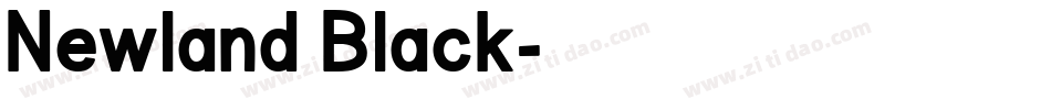 Newland Black字体转换
